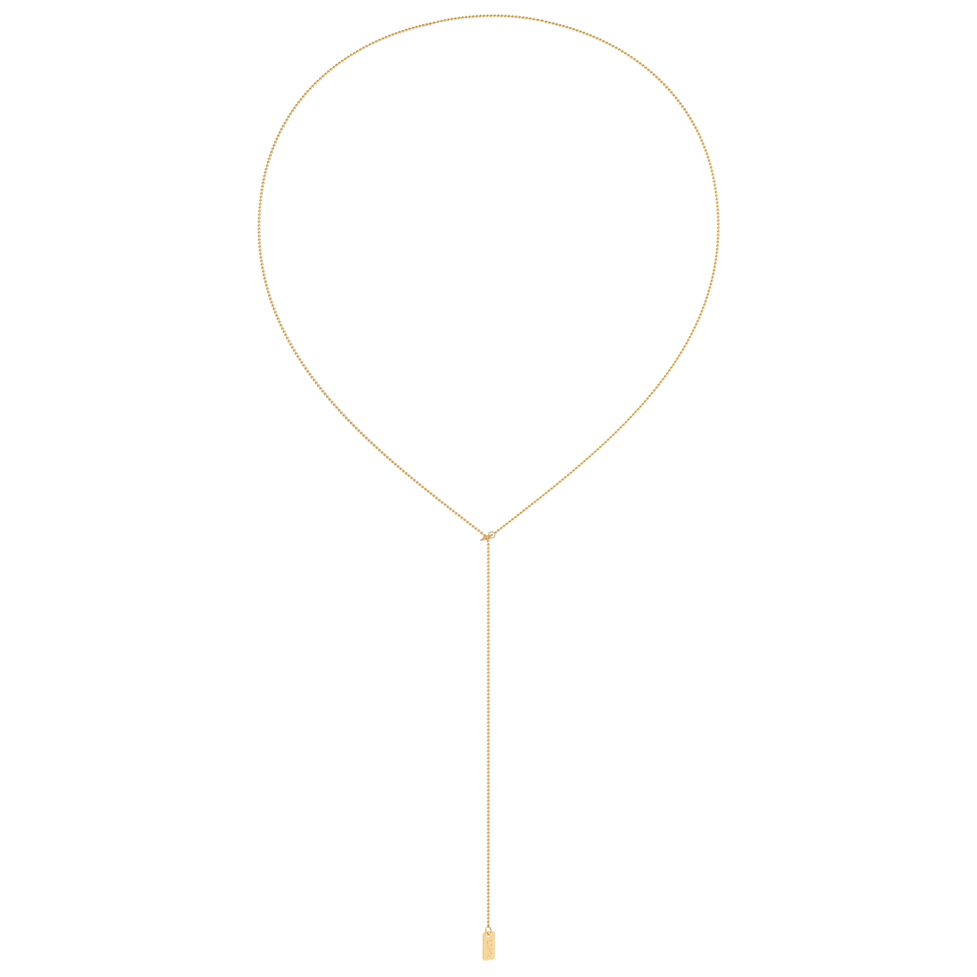 diamond cut Y chain necklace model 3 gold e 2 Nuit - Image 1