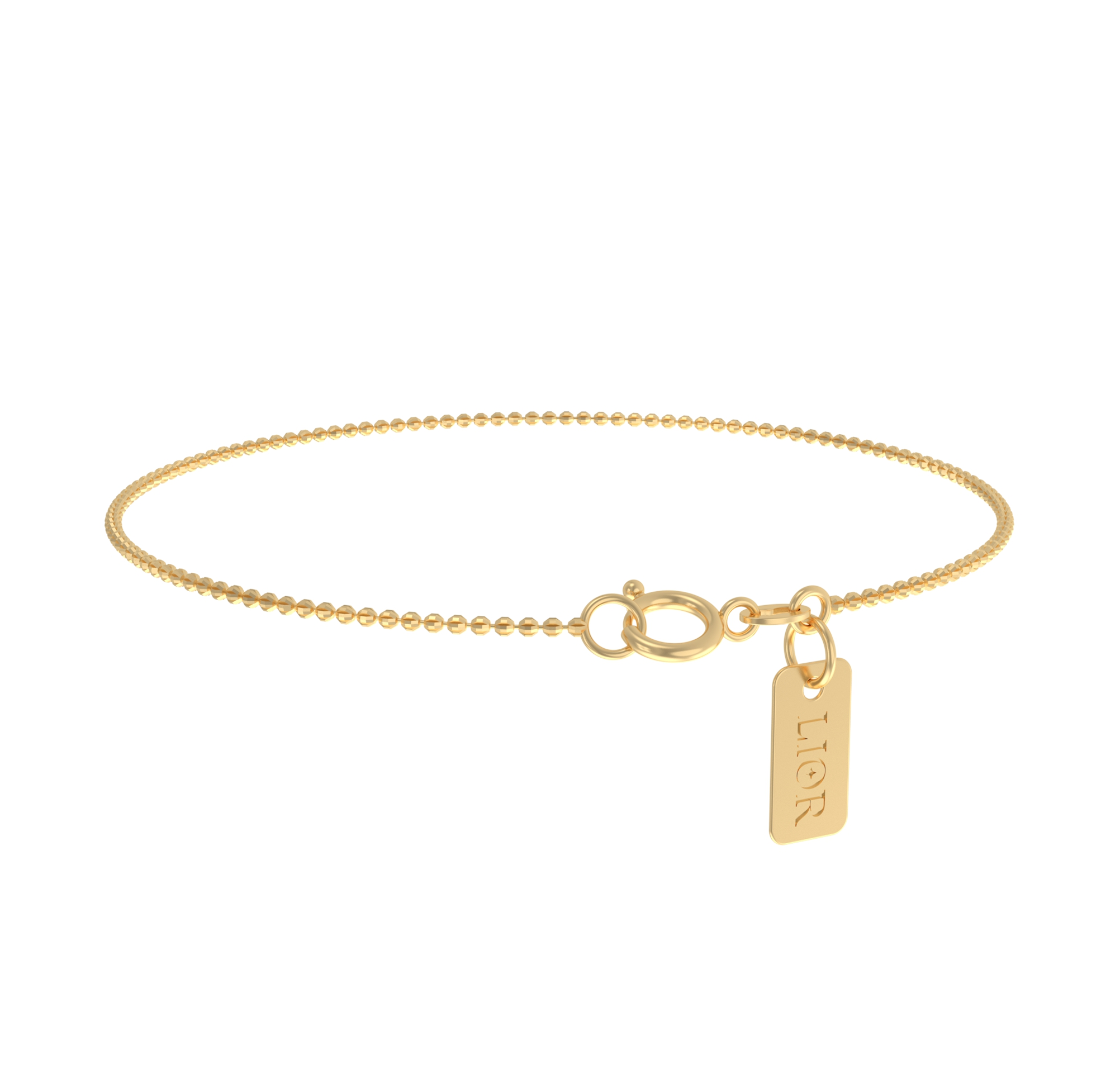 diamond-cut-chain-bracelet-1.1mm-gold.47.png Gem Bracelet - Image 1